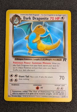 Dark Dragonite - Team Rocket Non-Holo Rare 22/82 - Pokemon TCG (WOTC) - LP/MP - Image 4
