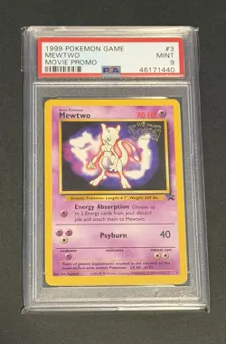 Pokemon Mewtwo Movie Promo 1999 Wotc Promo #03/53 PSA 9 Regular Finish - Image 1