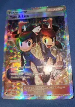 Pokemon TCG: Tate & Liza 166/168 Full Art Trainer Celestial Storm Heavy Play - Image 1