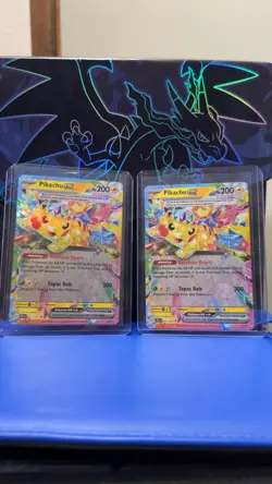 Pokemon Pikachu Ex Double Rare Full Art Holo Sv08 Surging Sparks 057/191 English - Image 1