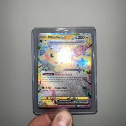 Pokemon Pikachu Ex Double Rare Full Art Holo Sv08 Surging Sparks 057/191 English - Image 3