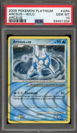 Pokemon Arceus Platinum Arceus Holo Rare #AR4 PSA 10 Gem Mint - Image 1