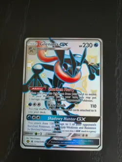 Greninja GX SV56/SV94 Hidden Fates Pokemon card TCG - Image 1