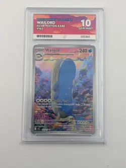 2025 Pokemon SV Journey Together Wailord #162/159 ACE Grading 10 - Image 1