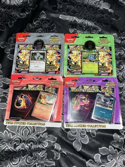 (4) Pokemon Ascended Heroes Tech Sticker Collection &Blister Pack Lot Sealed New - Image 1