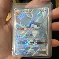 Pokemon Glaceon GX Full Art Ultra Rare Holo SM Ultra Prism 141/156 HP 200 Card - Image 1