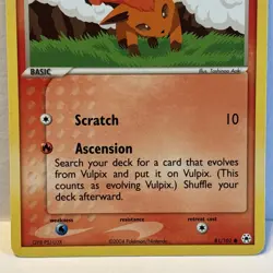 Vulpix Hidden Legends #81 (2004) Common NM Pokemon TCG - Image 3