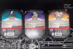 Pokemon Triple Whammy Tin - Darkrai (SEALED) Tyranitar Slaking ETB - Image 3