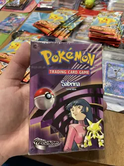 1999 Pokemon Card Sabrina Themed Deck (Gym Challenge) Sealed With Hang Tag - Image 1