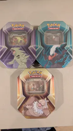 Pokemon TCG Triple Whammy Collection Tins - Set Of 3 - Sealed ✅ - Image 1