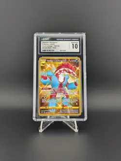 CGC 10 Galarian Obstagoon 198/185 Secret Rare Pokemon Vivid Voltage Holo - Image 2