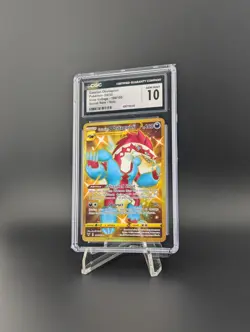 CGC 10 Galarian Obstagoon 198/185 Secret Rare Pokemon Vivid Voltage Holo - Image 3