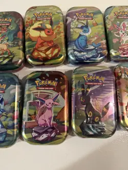 Pokemon TCG Prismatic Evolutions Lot of 8 Sealed Mini Tins All Artwork New - Image 3
