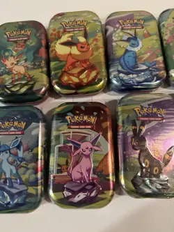Pokemon TCG Prismatic Evolutions Lot of 8 Sealed Mini Tins All Artwork New - Image 5