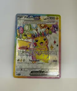 Pokemon TCG Surging Sparks Pikachu EX 219/191 - Image 1