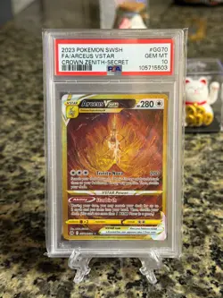 PSA 10 ARCEUS VSTAR GG70/GG70 FULL ART SECRET CROWN ZENITH POKEMON - Image 1