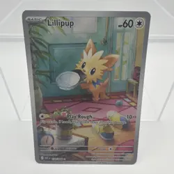 2025 POKEMON WHITE FLARE ILLUSTRATION RARE LILLIPUP #154/086 - Image 1