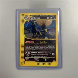 Pokemon Umbreon Aquapolis Holo Rare Card H29/H32 80 HP English - Image 1