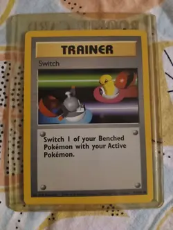 Switch 95/102 Common Unlimited Pokemon TCG Base Set Excellent Condition - Image 1