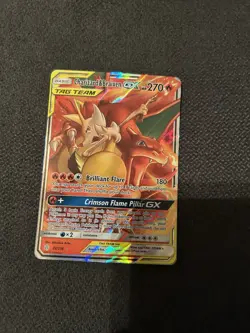 Pokemon TCG Charizard & Braixen GX Holo Ultra Rare Cosmic Eclipse - Image 1
