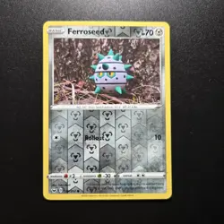 Ferroseed 130/202 Common Reverse Holo Sword & Shield Pokemon LP - Image 3