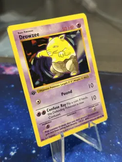 Pokemon Drowzee Common 1st Edition Base Set Shadowless 49/102 LP - Image 1