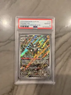 2024 Pokemon Center Magneton #159 Surging Sparks ETB Promo PSA 10 GEM MINT - Image 1