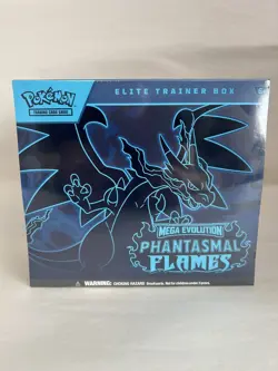 Pokemon TCG Mega Evolution Phantasmal Flames Elite Trainer Box ETB SEALED NEW! - Image 1