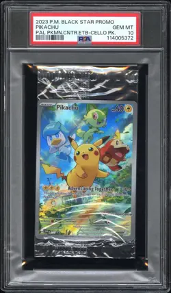 2023 P.M SVP BLACK STAR PROMO PIKACHU 027 HOLO PSA 10 POKEMON CENTER - Image 1