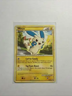 Pokemon TCG Minun Unleashed 34/95 Regular Uncommon - Image 1
