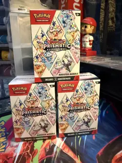 Pokemon TCG Prismatic Evolutions Factory Sealed Booster Bundle Lot 3x - Image 1