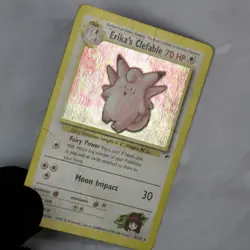 Pokemon Erika’s Clefable 3/132 Gym Heroes Holo WOTC MP - Image 3