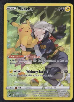 Pokemon Pikachu TCG Trainer Gallery SWSH Lost Origin TG05/TG30 - Image 1