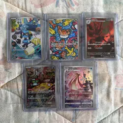Pokemon TCG Japanese Art Rare/AR Lot of 5 (LOT A13) Riolu Scizor Milotic - Mint - Image 1