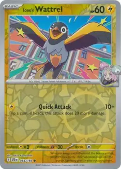 IONO'S WATTREL 054/159 JOURNEY TOGETHER POKEMON (REVERSE HOLO, NM) - Image 1