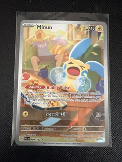 Minum 194/182 Paradox Rift Illustration SV04 NM Pokemon TCG - Image 1