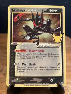 Greninja Gold Star SWSH144 - Pokemon Celebrations Black Star Promo - Image 1