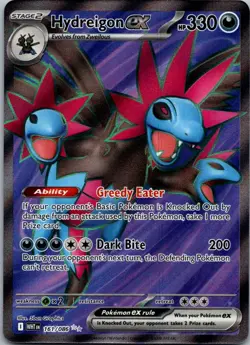 Hydreigon ex 161/086 Ultra Rare White Flare Pokemon Near Mint - Image 1