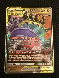Naganadel & Guzzlord GX 158/236 Sm-Cosmic Eclipse Holo English NM - Pokemon - Image 1