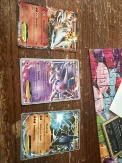 Pokemon TCG Lot: Reshiram EX + Espeon EX 2017 WC + Lucario EX 2015 WC - Image 1