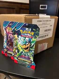 Pokemon TCG Twilight Masquerade Sleeved Booster Pack SEALED CASE (D) (144 count) - Image 1