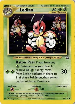 Ledian 039/111 - Neo Genesis - Pokemon - MP - Image 1