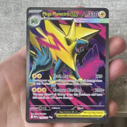 Pokemon TCG Mega Manectric EX Ultra Rare Holo 158/132 Mega Evolutions NM - Image 1