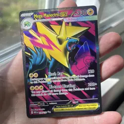 Pokemon TCG Mega Manectric EX Ultra Rare Holo 158/132 Mega Evolutions NM - Image 2