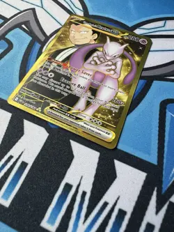 Team Rocket’s Mewtwo ex 240/182 Destined Rivals Gold Rare Pokemon Card - Image 2