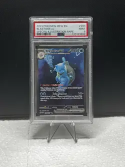 Pokemon Blastoise ex 200/165 SV 151 Special Illustration Rare PSA 9 - Image 1