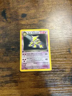 Pokemon Dark Alakazam 1st Edition Holo Rare 18/82 Team Rocket 60 HP English - Image 1