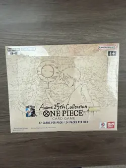 Bandai One Piece Card Game Anime 25th Collection EB-02 English Booster Box New - Image 1