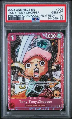 2023 ONE PIECE PREM CARD COLL -ONE PIECE FILM RED- #006 TONY TONY CHOPPER PSA 10 - Image 1