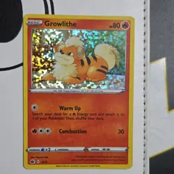 Growlithe 004/015 McDonald's 2022 Holo Promo Basic 80 HP Pokemon TCG Card - Image 1
